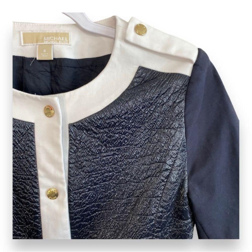 Michael Kors - Navy/White Crop Blazer - 6 - china - Picture 3 of 9